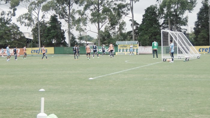 Palmeiras treina visando semifinal contra o Santos