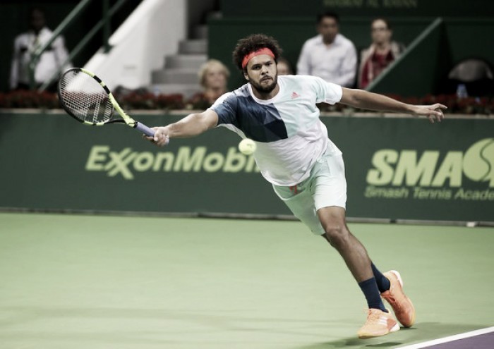 ATP Doha: Jo-Wilfried Tsonga sweeps aside Dustin Brown to reach quarterfinals