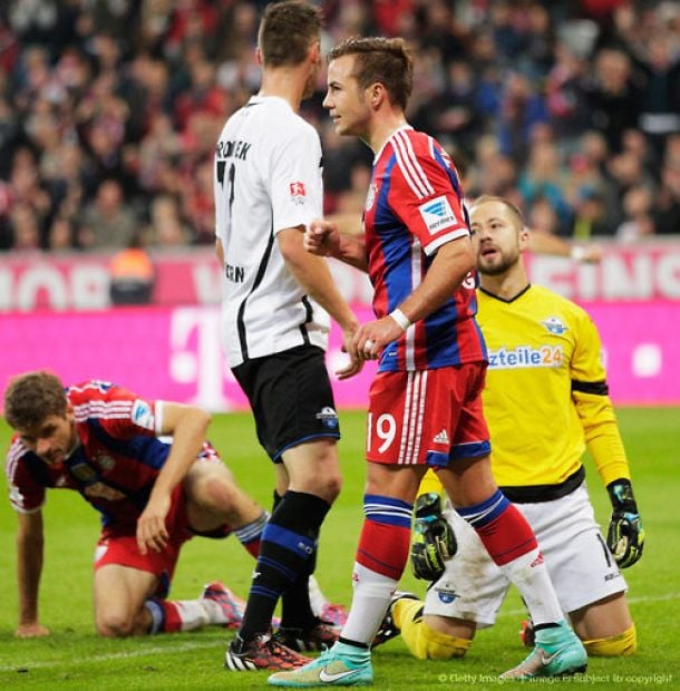 Bayern Munich 4-0 Paderborn: Brace from Götze shoots Bayern to the top of the Bundesliga