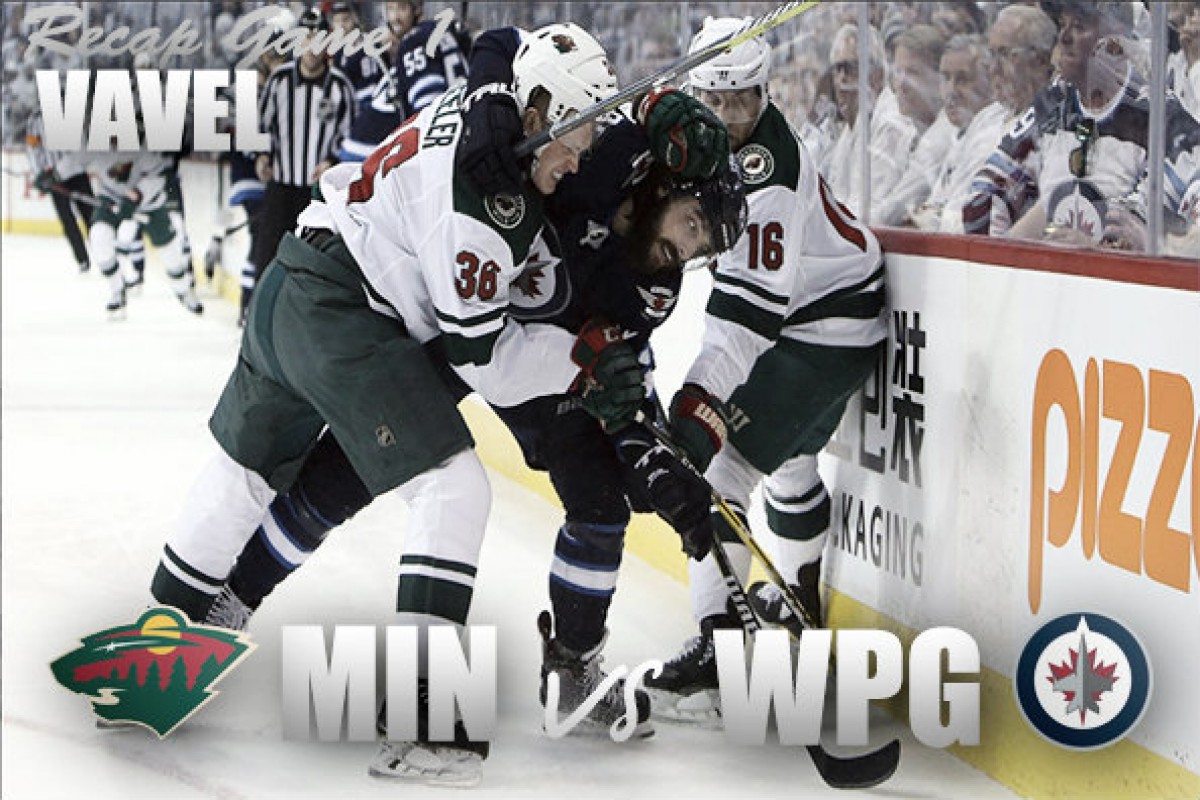 Winnipeg Jets win first playoff game in franchise history with 3-2 win over the Minnesota Wild