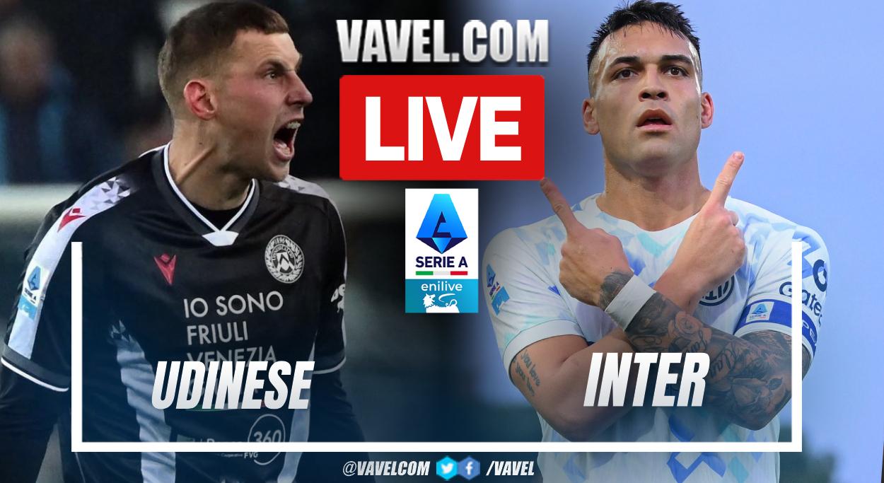Udinese vs Inter LIVE Score Updates: The visitors dominate possession (0-1)