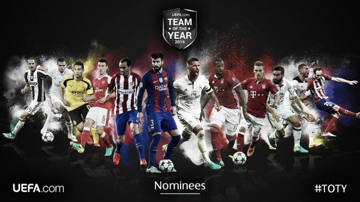 UEFA, ecco i candidati alla squadra dell'anno