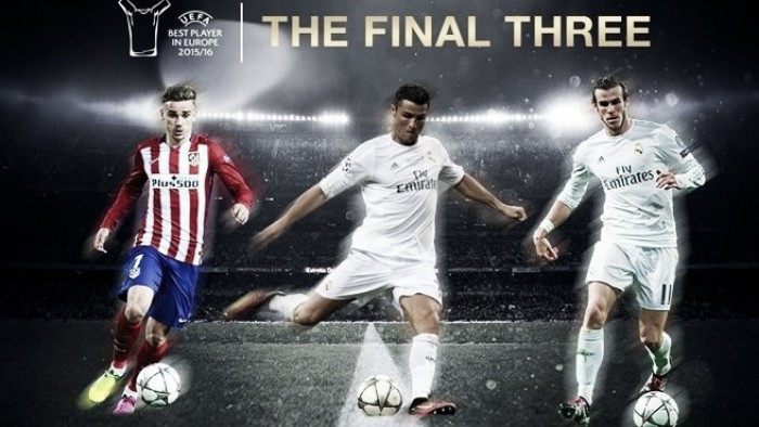 UEFA announces three-man shortlist for Best Player in Europe award