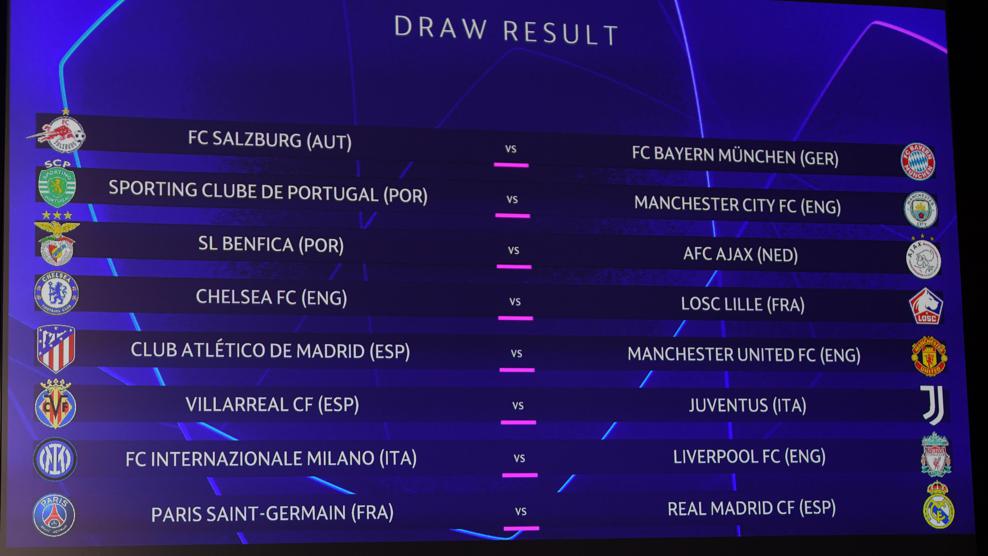 Real Madrid to face PSG after UEFA Champions League round of 16 draw