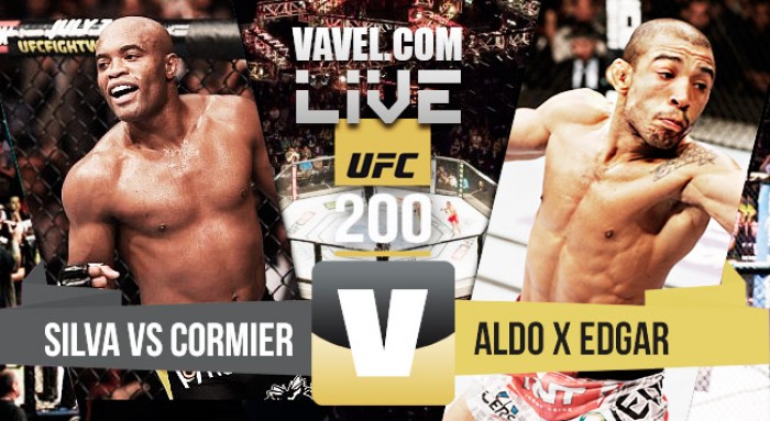 Resultado luta Anderson Silva vs Cormier e José Aldo x Edgar no UFC 200