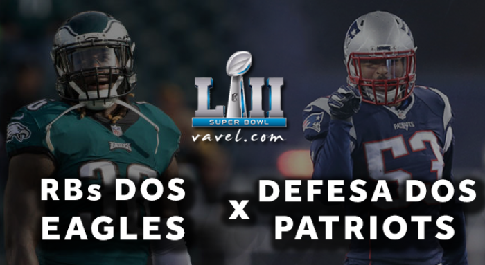 Jogo corrido dos Eagles x defesa dos Patriots: versatilidade joga a favor das águias no Super Bowl