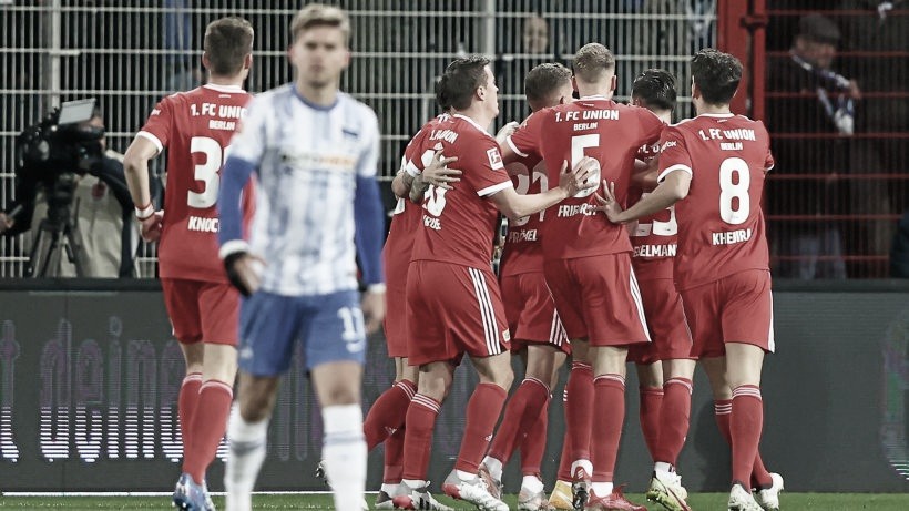 Union vence Berliner Derby diante do Hertha e encosta na zona de classificação à Champions