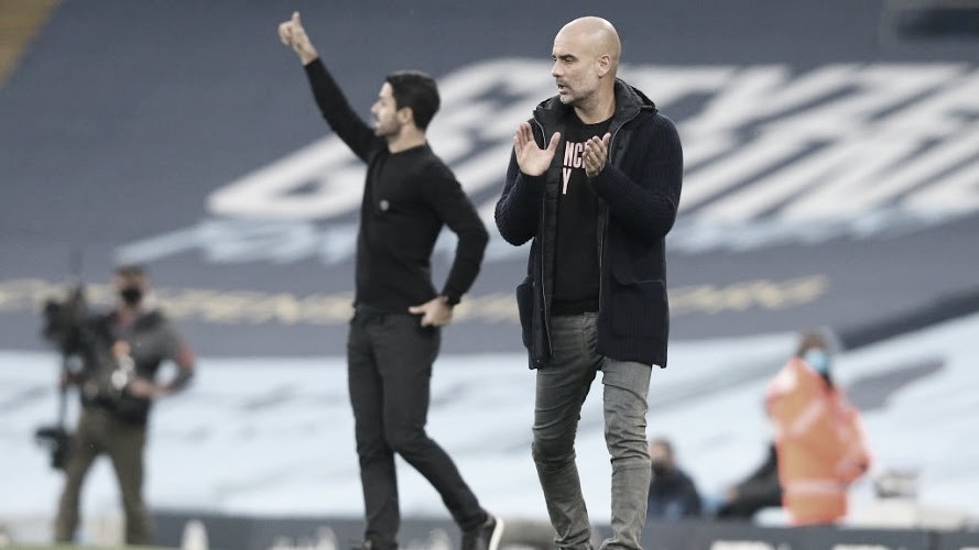 Guardiola exalta desempenho do Arsenal, mas confessa alívio de ter vencido: "Jogo disputado" Guardiola exalta desempenho do Arsenal, mas confessa alívio de ter vencido: "Jogo disputado"