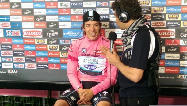 Giro de Italia, etapa 12: Rigoberto Urán ganó la crono y se viste con la 'maglia rosa'