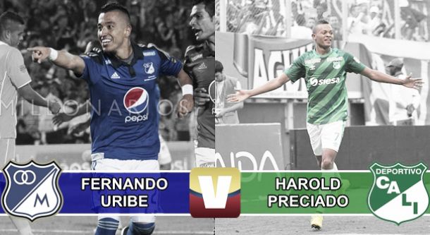 Fernando Uribe - Harold Preciado: La lucha por el botín de goleador Fernando Uribe - Harold Preciado: La lucha por el botín de goleador