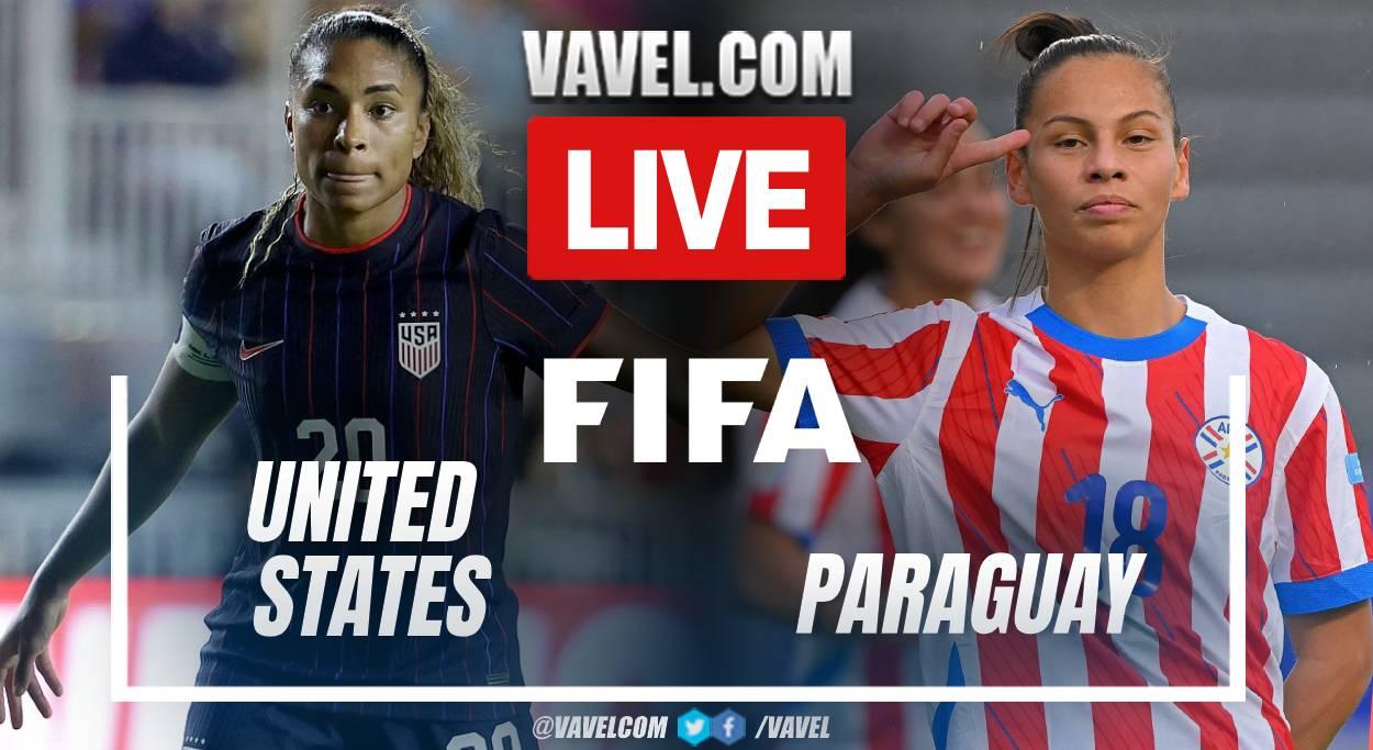 USWNT vs Paraguay LIVE Score Updates in Women's International Friendly (2-0)