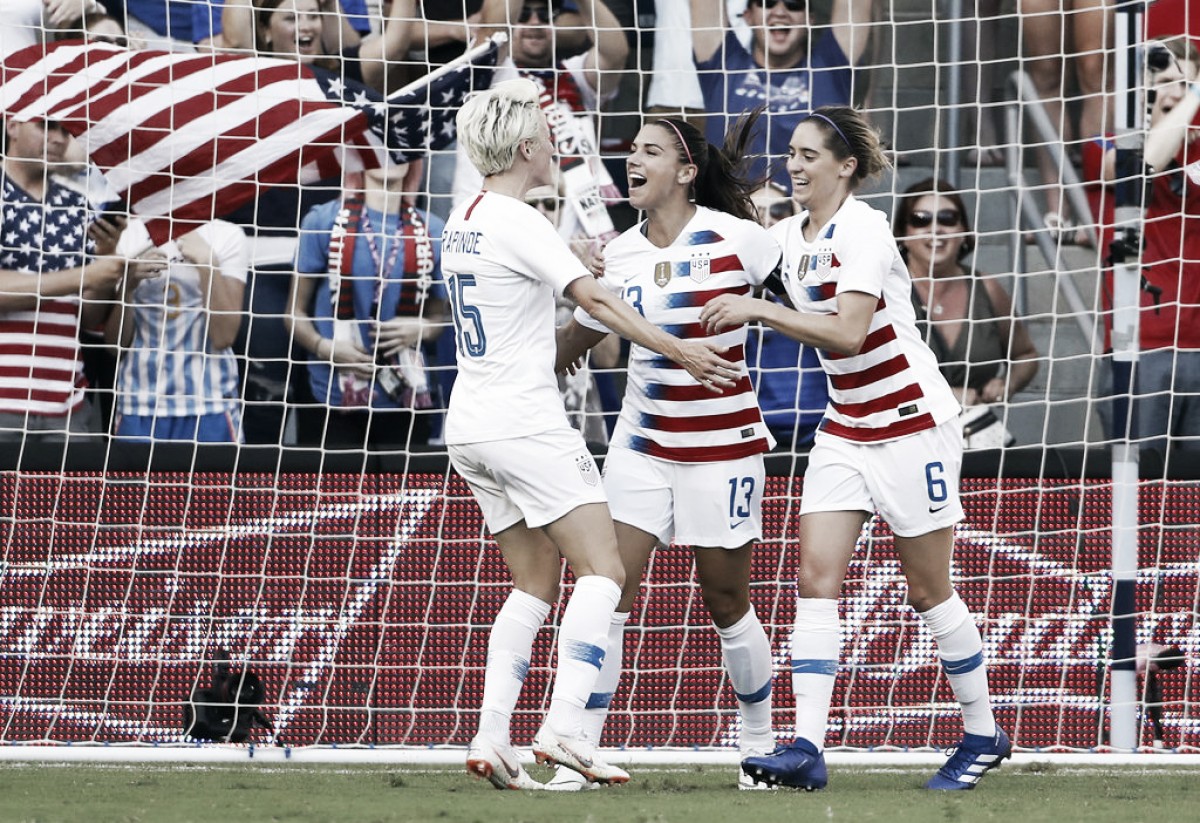 Alex Morgan's hat trick lifts the USWNT over Japan 4-2