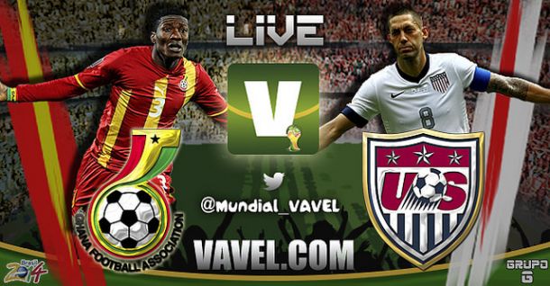 United States (USA) - Ghana: Live Score of World Cup 2014