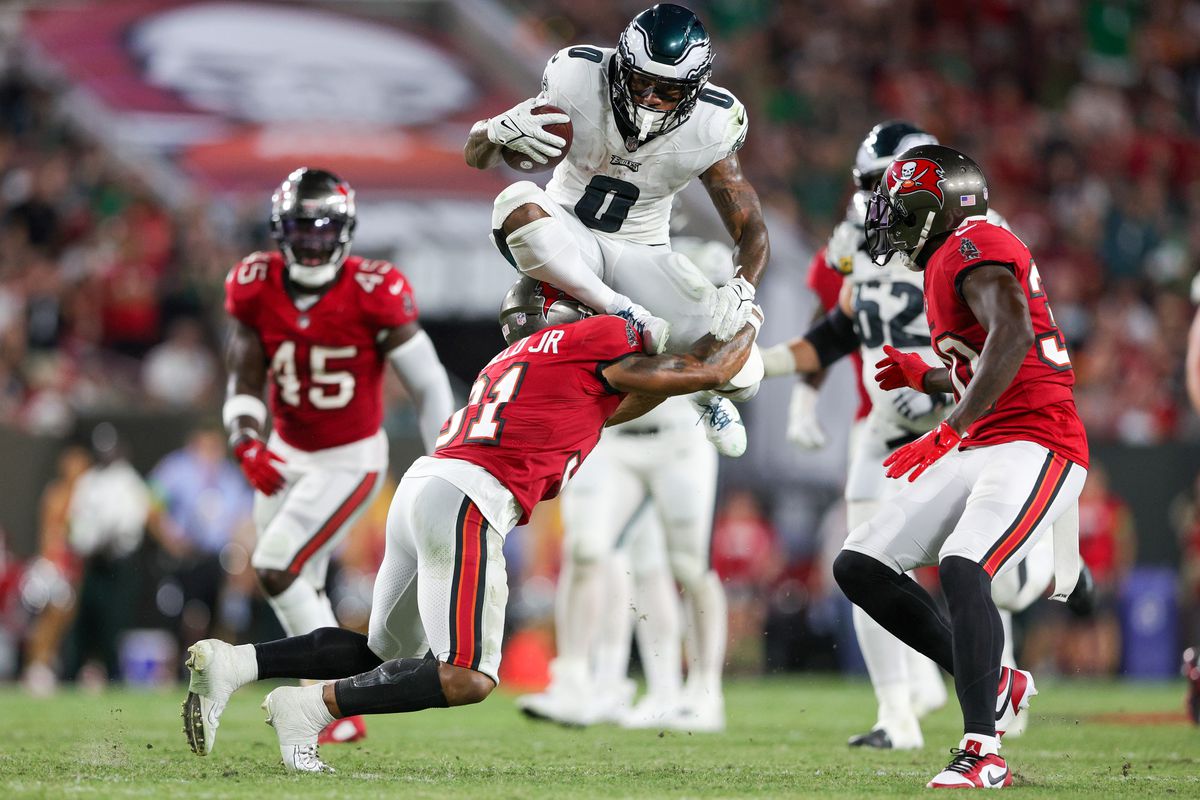 Philadelphia Eagles 9-32 Tampa Bay Buccaneers NFL Playoffs 2024 recap and points.