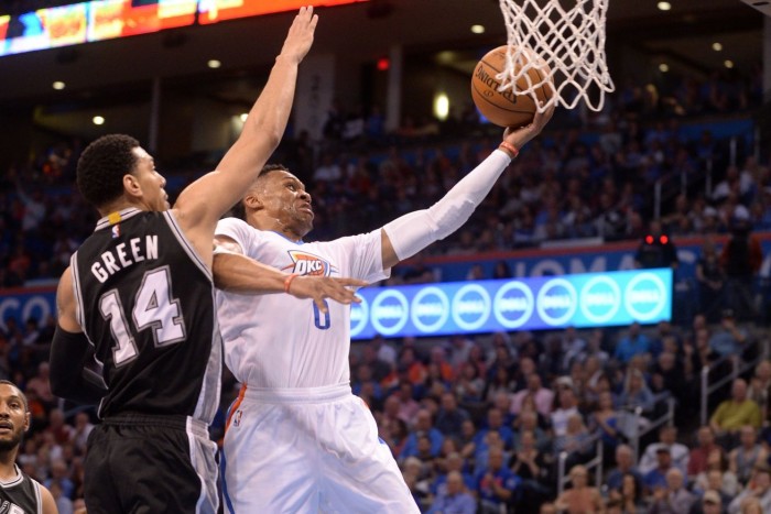 NBA, OKC nel segno di Durant e Westbrook: Spurs al tappeto (111-92)