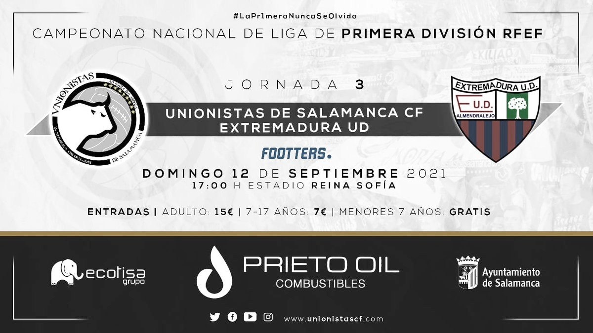 Previa Unionistas CF vs Extremadura UD: Unionistas quiere hacer
un fortín del Reina Sofía Previa Unionistas CF vs Extremadura UD: Unionistas quiere hacer
un fortín del Reina Sofía