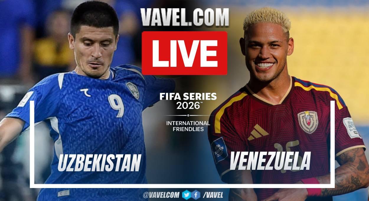 Penalties and summary of Uzbekistan 0 (5)-(4) 0 Venezuela 2026 FIFA Series