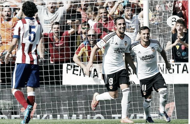 Il Valencia strapazza l'Atletico Madrid