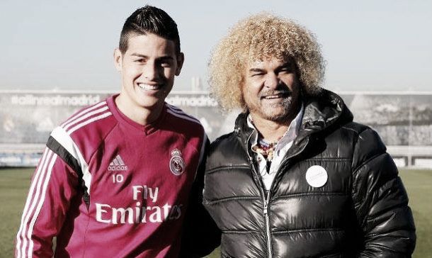 Valderrama hails James as on the level of Messi and Neymar