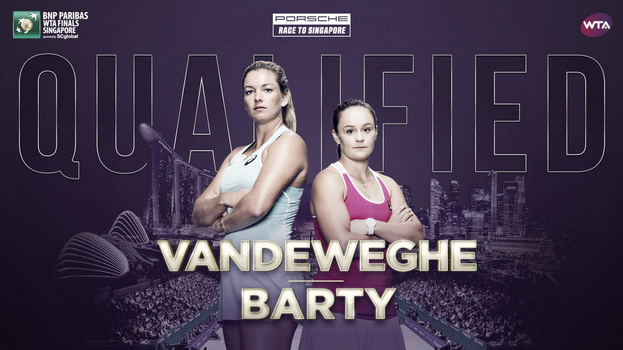 Ashleigh Barty and Coco Vandeweghe qualify for WTA Finals