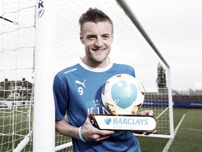 Jamie Vardy, mejor jugador de la temporada en la Barclays Premier League
