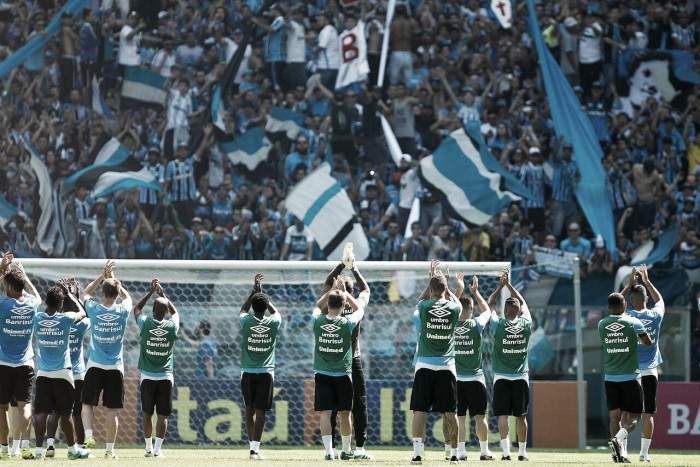 Com alentaço, Grêmio faz última preparação antes do GreNal Com alentaço, Grêmio faz última preparação antes do GreNal