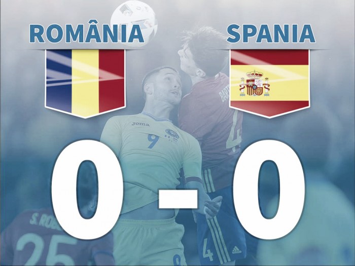 Romênia e Espanha empatam sem gols em jogo de muitas chances perdidas