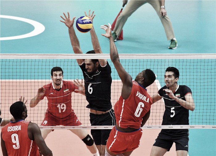 Irã vence Cuba no vôlei masculino e se aproxima dos líderes no Grupo B do Rio 16 Irã vence Cuba no vôlei masculino e se aproxima dos líderes no Grupo B do Rio 16