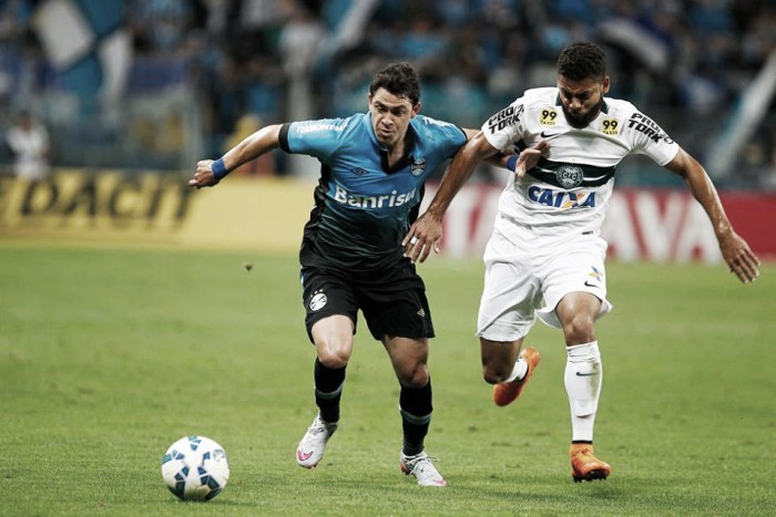 Grêmio e Coritiba se enfrentam na Arena em busca da primeira vitória na Copa Sul-Minas-Rio