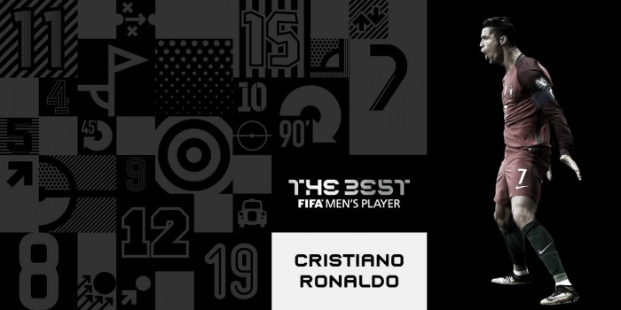 CR7 confirma favoritismo e é eleito melhor jogador do mundo pela quinta vez