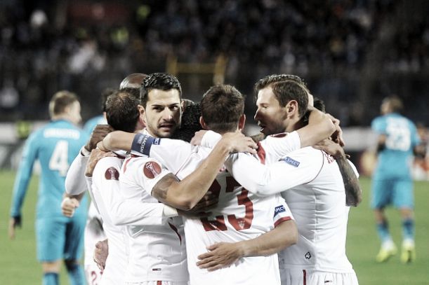 Gameiro marca no fim, Sevilla empata com Zenit e se classifica às semifinais da Uefa Europa League