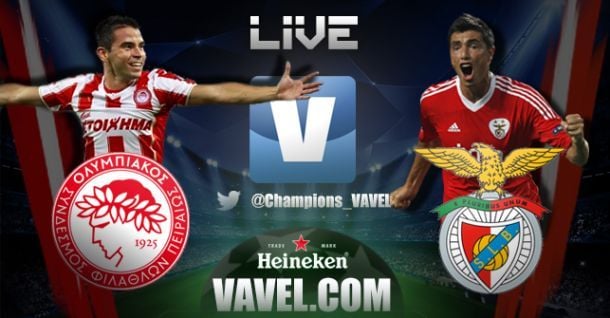 Diretta Olympiacos - Benfica in Champions League