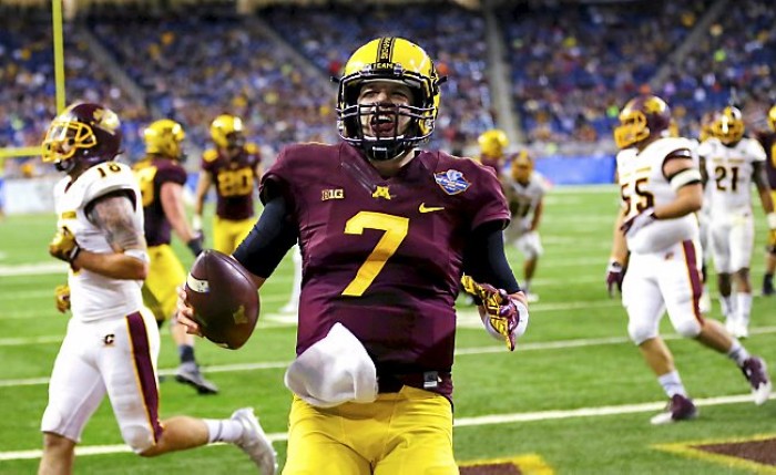Minnesota Golden Gophers Defeat Central Michigan Chippewas 21-14 In Quick Lane Bowl