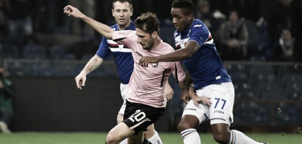 Ecco la prima gioia di Montella, Sampdoria batte Palermo 2 - 0