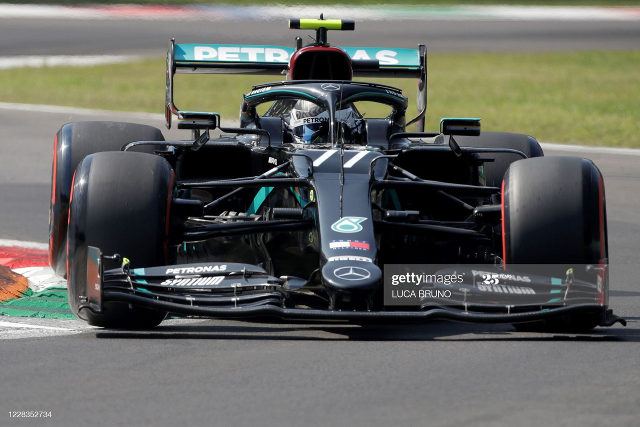 Valtteri Bottas tops FP1 at slippery Portimao