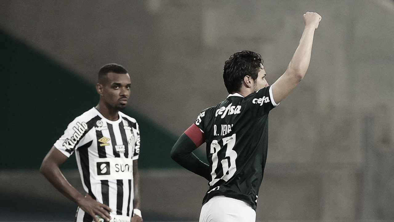 De pênalti, Raphael Veiga dá a vitória ao Palmeiras contra o Santos no Clássico da Saudade 335