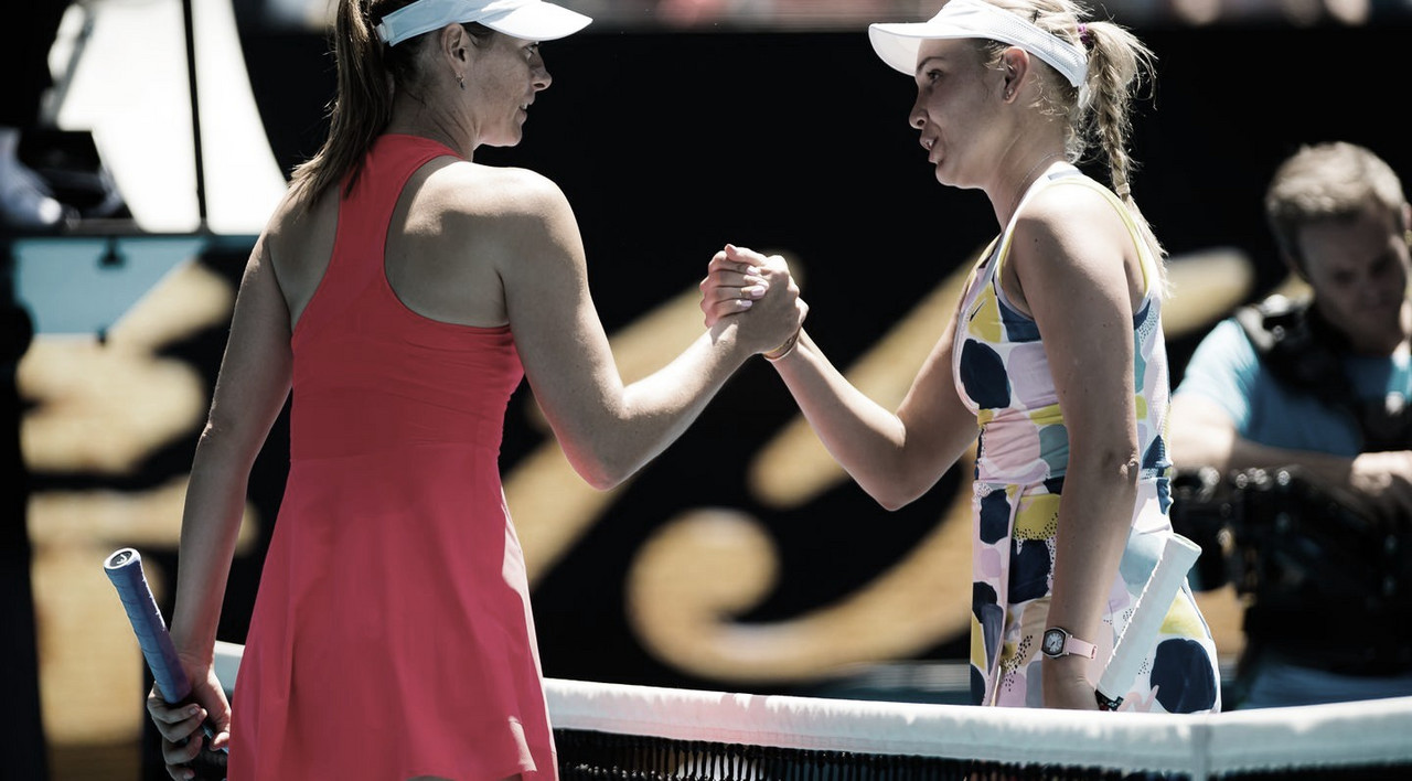 Vekic vence Sharapova com autoridade e avança à segunda rodada em Melbourne Vekic vence Sharapova com autoridade e avança à segunda rodada em Melbourne