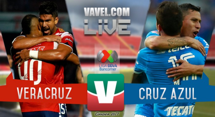 Resultado y goles del Veracruz 3-1 Cruz Azul de la Liga MX 2017 Resultado y goles del Veracruz 3-1 Cruz Azul de la Liga MX 2017