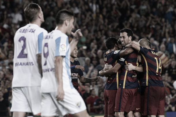 Barcelona 1-0 Malaga: First home league victory for the treble winners