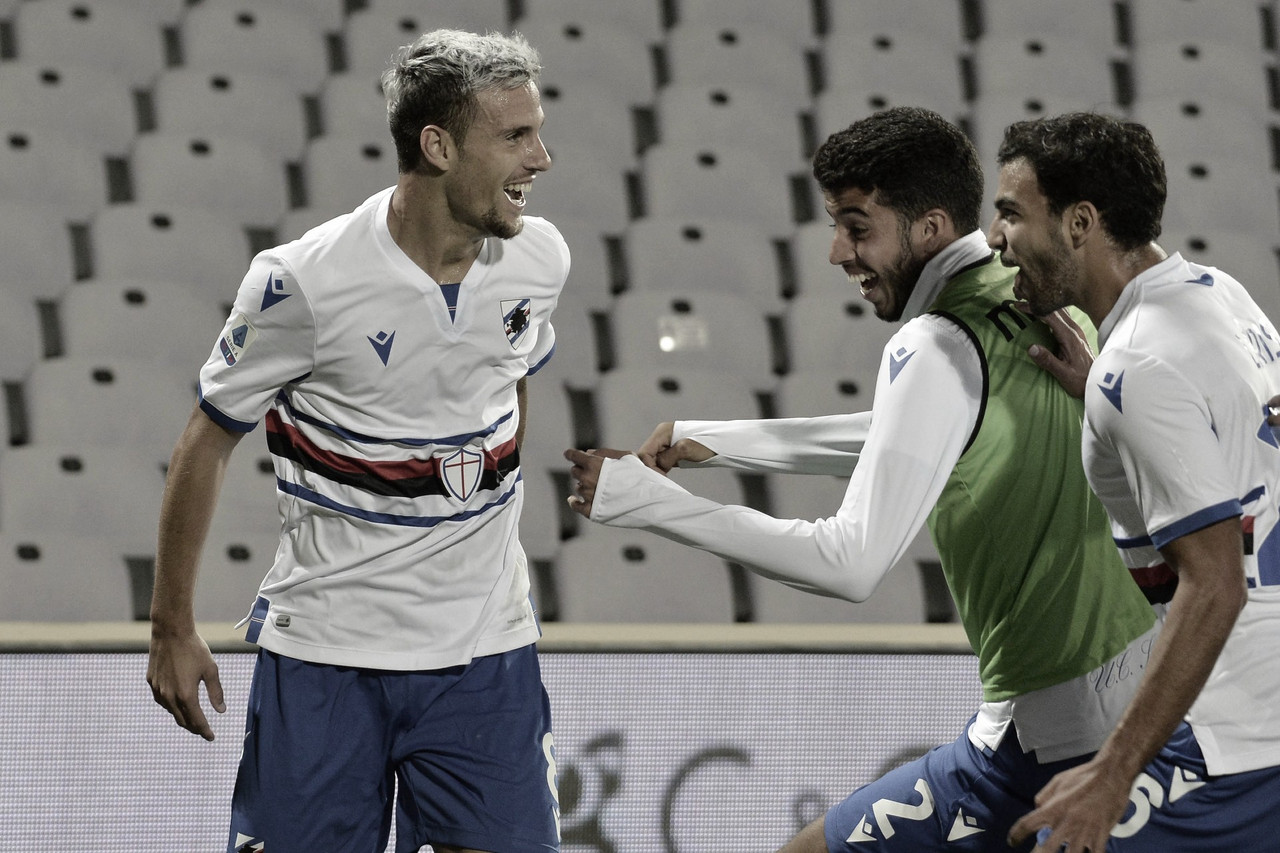Com gol na reta final, Sampdoria vence Fiorentina e conquista primeiros pontos na Serie A