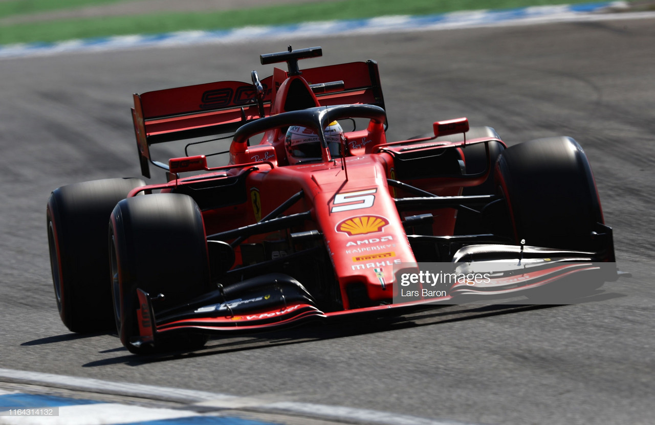 Vettel heads Ferrari one-two in FP1