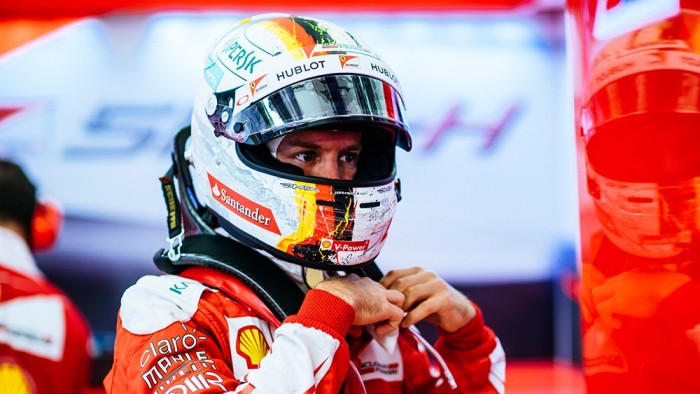 F1, Rotto il mozzo sulla Ferrari di Vettel