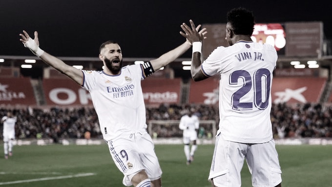 Vinicius y Benzema guían al Madrid