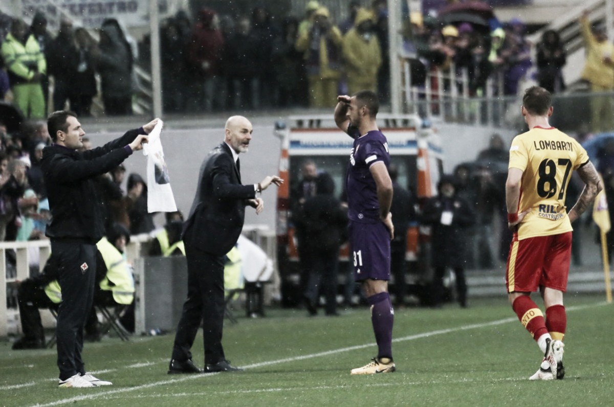 Fiorentina vence Benevento com gol de Vitor Hugo em dia de homenagens a Astori Fiorentina vence Benevento com gol de Vitor Hugo em dia de homenagens a Astori