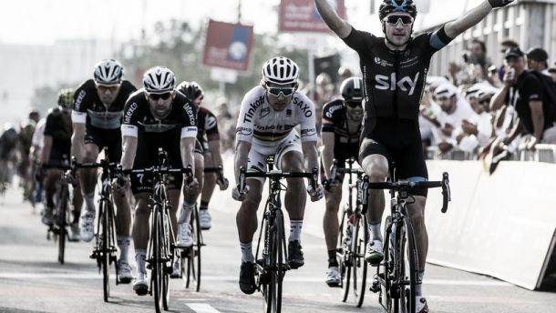 Abu Dhabi Tour, Elia Viviani vince la seconda tappa
