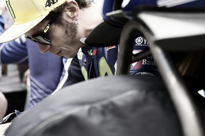 Valentino Rossi: "Es una pena porque podía haber hecho una buena carrera"