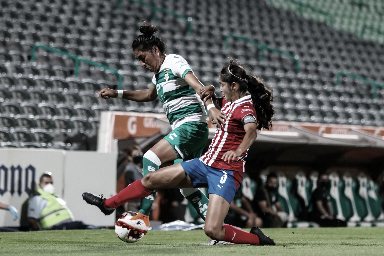 Santos empata y termina con el paso perfecto de Chivas en la Liga MX Femenil