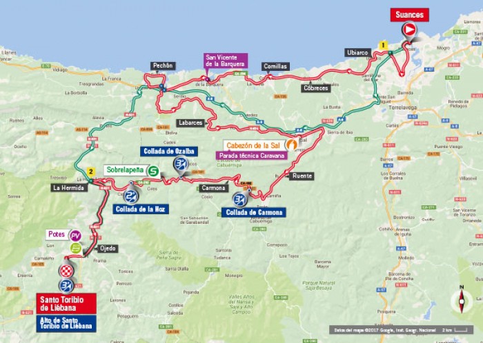 Vuelta 2017, 18^ tappa: Suances – Santo Toribio de Liébana, trappole spagnole