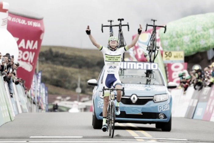 Miguel Reyes se adjudicó con la etapa 9 de la Vuelta a Colombia
