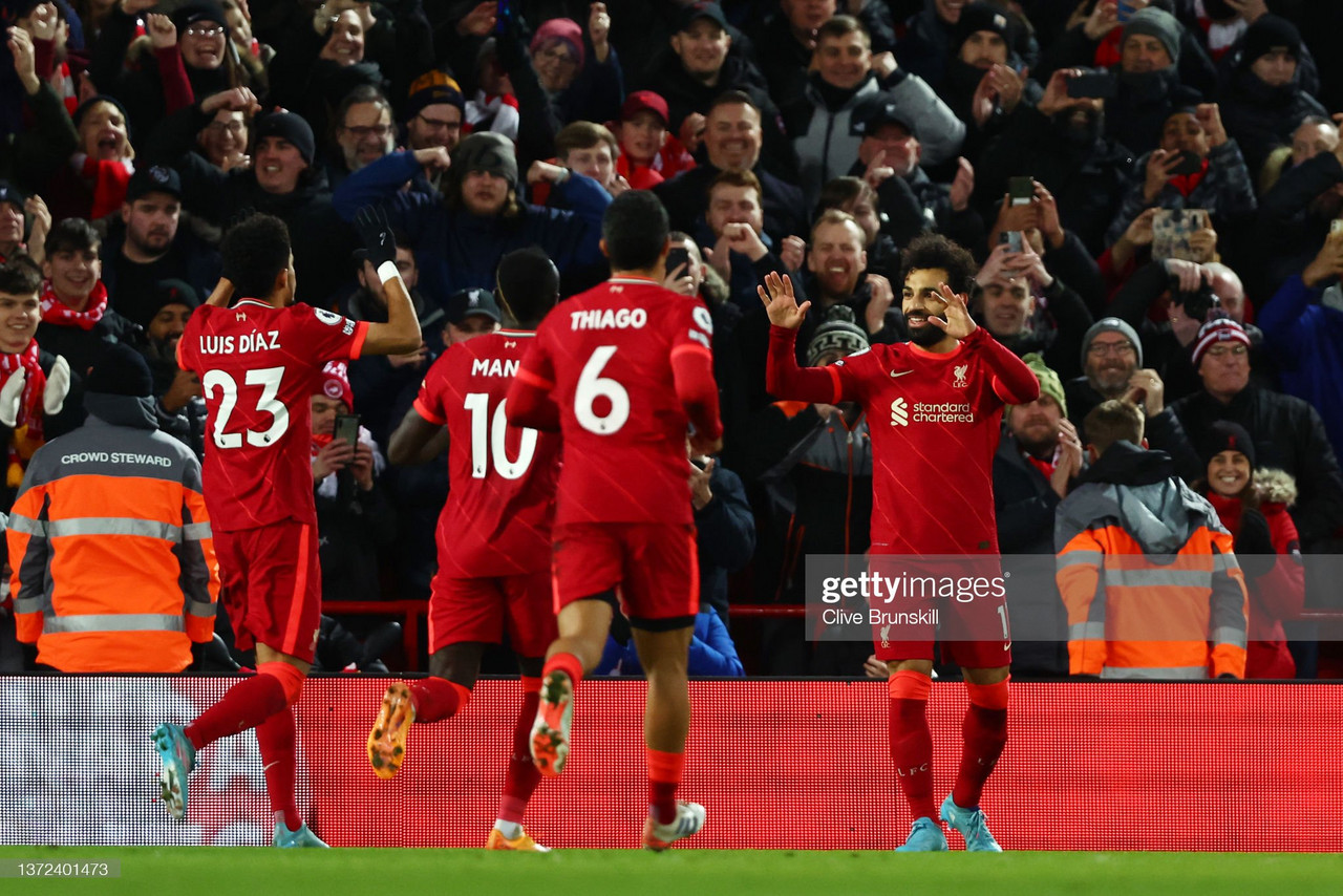 Liverpool 6-0 Leeds: Salah double edges Reds closer to Manchester City